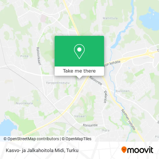 Kasvo- ja Jalkahoitola Midi map