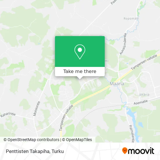 Penttisten Takapiha map