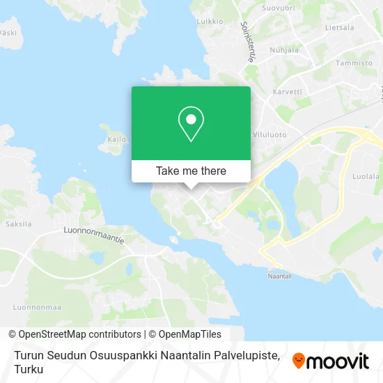 Turun Seudun Osuuspankki Naantalin Palvelupiste map