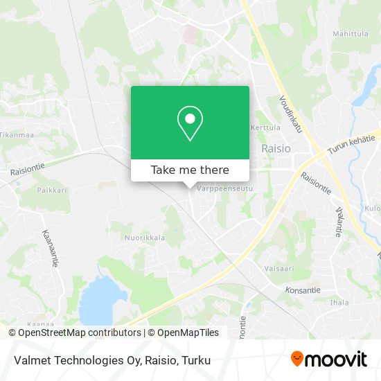 Valmet Technologies Oy, Raisio map