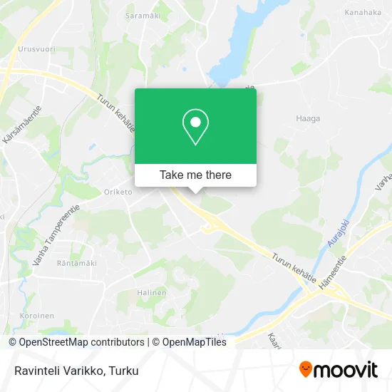 Ravinteli Varikko map