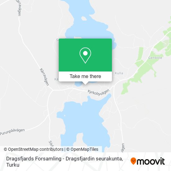 Dragsfjards Forsamling - Dragsfjardin seurakunta map