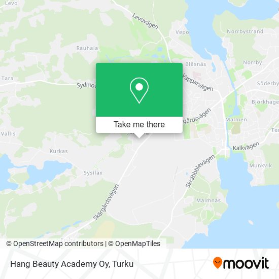 Hang Beauty Academy Oy map