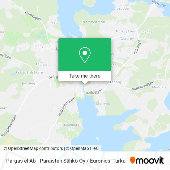 Pargas el Ab - Paraisten Sähkö Oy / Euronics map