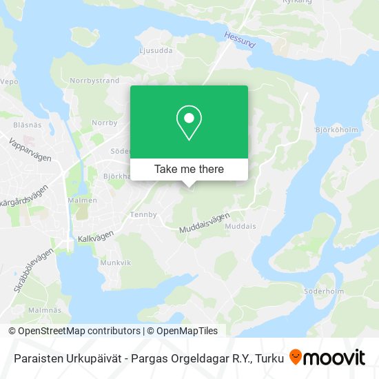 Paraisten Urkupäivät - Pargas Orgeldagar R.Y. map