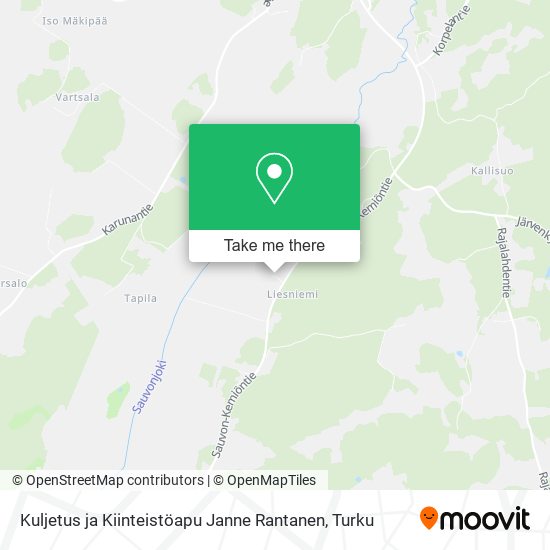 Kuljetus ja Kiinteistöapu Janne Rantanen map