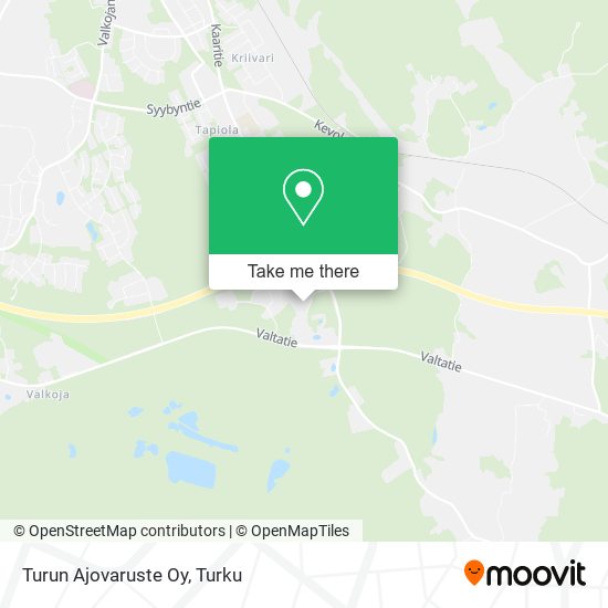 Turun Ajovaruste Oy map