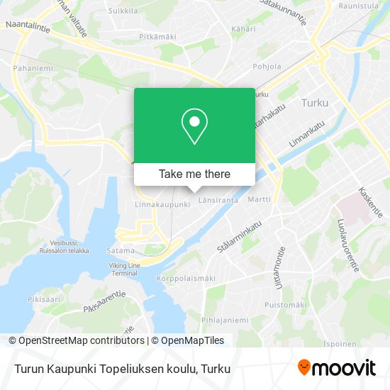 Turun Kaupunki Topeliuksen koulu map