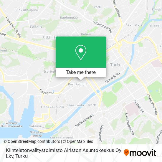 Kiinteistönvälitystoimisto Airiston Asuntokeskus Oy Lkv map