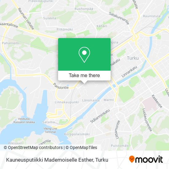 Kauneusputiikki Mademoiselle Esther map