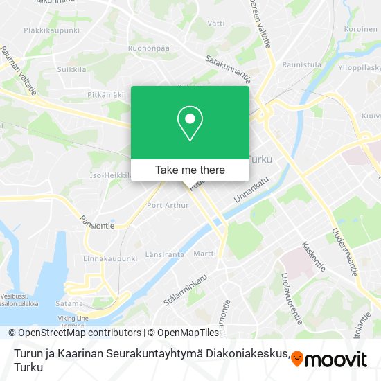 Turun ja Kaarinan Seurakuntayhtymä Diakoniakeskus map