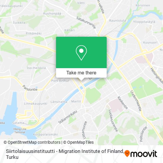 Siirtolaisuusinstituutti - Migration Institute of Finland map