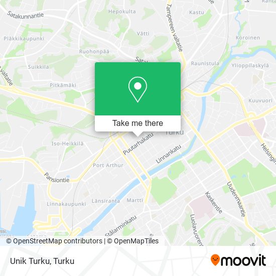 Unik Turku map