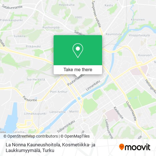 La Nonna Kauneushoitola, Kosmetiikka- ja Laukkumyymälä map