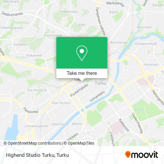 Highend Studio Turku map