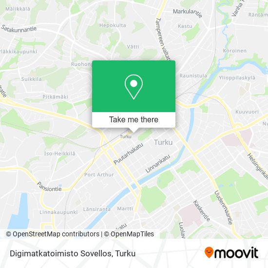 Digimatkatoimisto Sovellos map