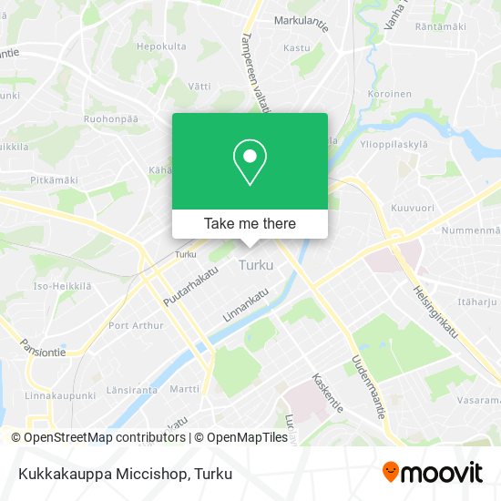 Kukkakauppa Miccishop map