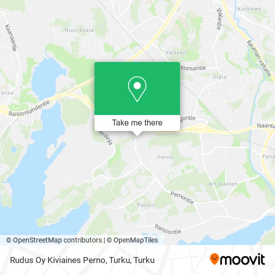 Rudus Oy Stone Materials Perno, Turku map