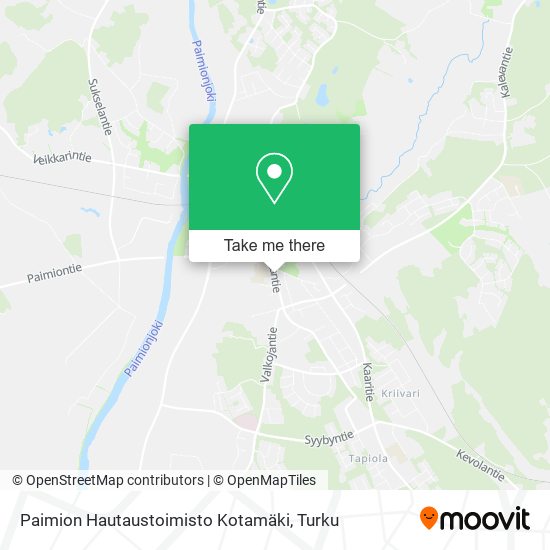 Paimion Hautaustoimisto Kotamäki map