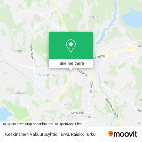 Keskinäinen Vakuutusyhtiö Turva, Raisio map