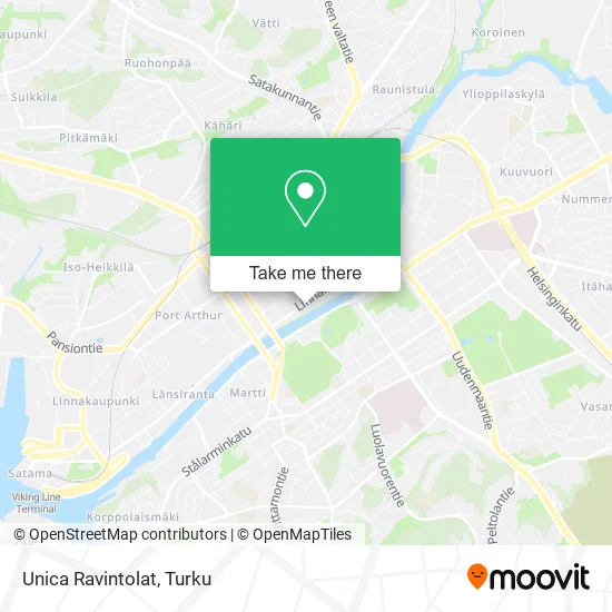 Unica Ravintolat map