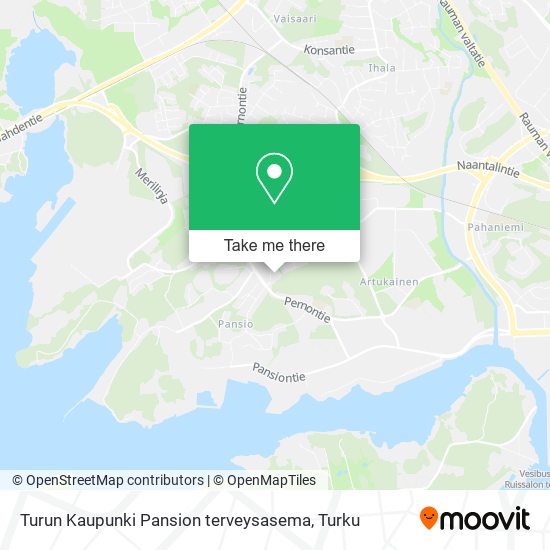 Turun Kaupunki Pansion terveysasema map