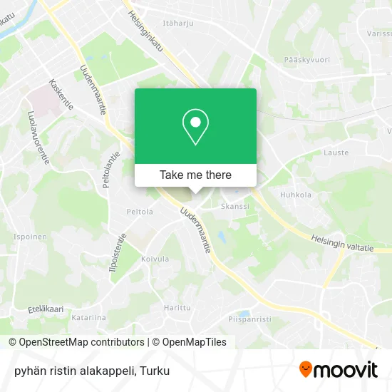 pyhän ristin alakappeli map