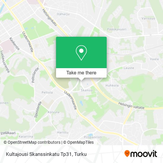 Kultajousi Skanssinkatu Tp31 map