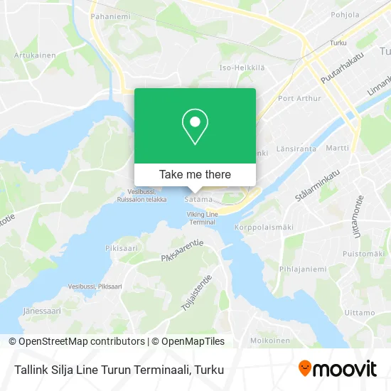 Tallink Silja Line Turun Terminaali map