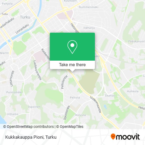 Kukkakauppa Pioni map