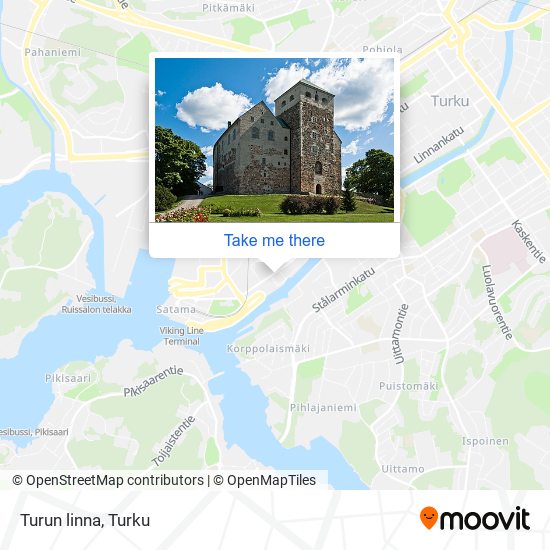 Turun linna map