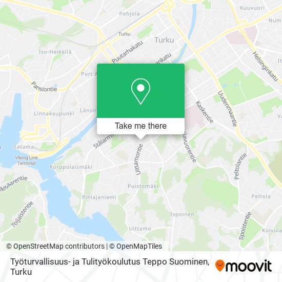 Työturvallisuus- ja Tulityökoulutus Teppo Suominen map