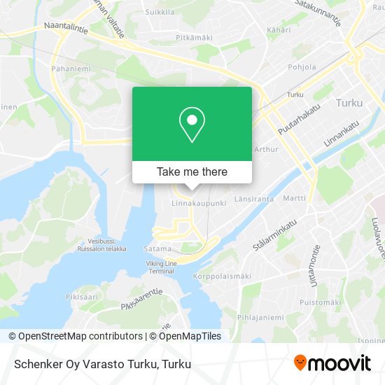 Schenker Oy Varasto Turku map