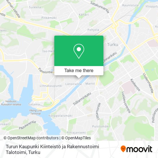 Turun Kaupunki Kiinteistö ja Rakennustoimi Talotoimi map