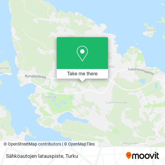 Sähköautojen latauspiste map