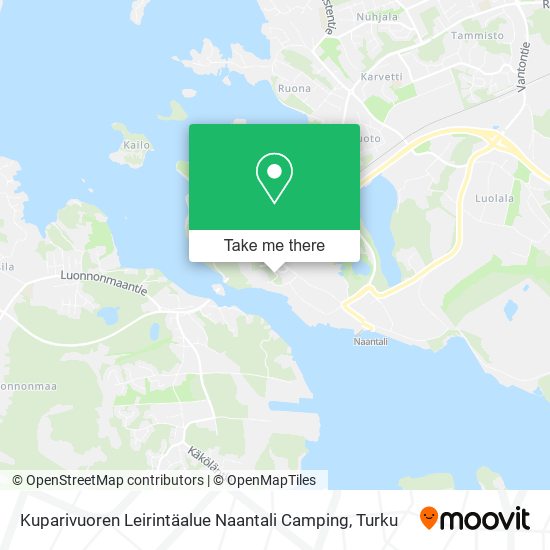 Kuparivuoren Leirintäalue Naantali Camping map