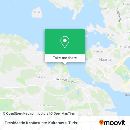 Presidentin Kesäasunto Kultaranta map