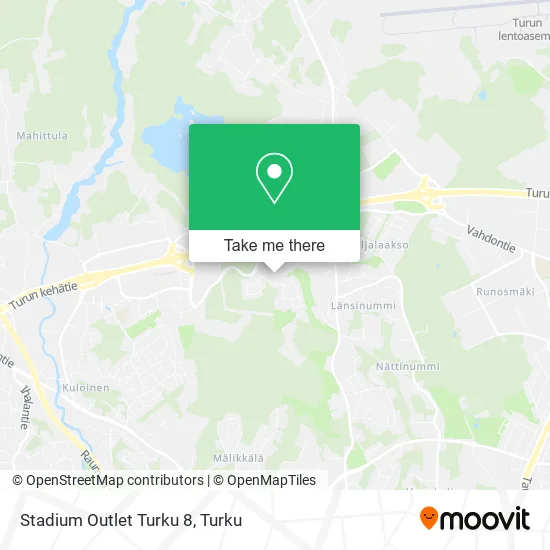 Stadium Outlet Turku 8 map