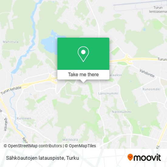 Sähköautojen latauspiste map