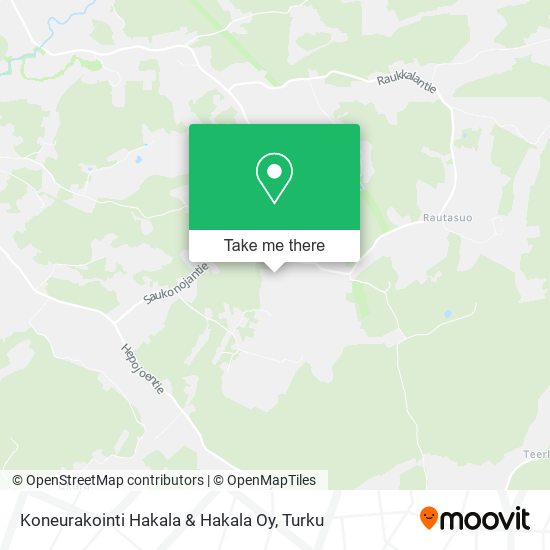 Koneurakointi Hakala & Hakala Oy map