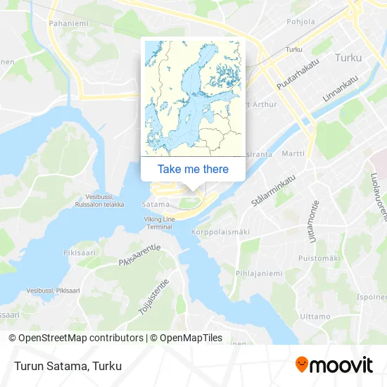 Turun Satama map