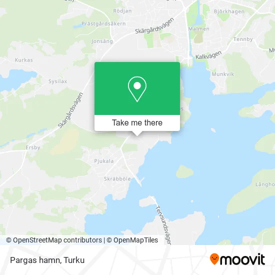 Pargas hamn map