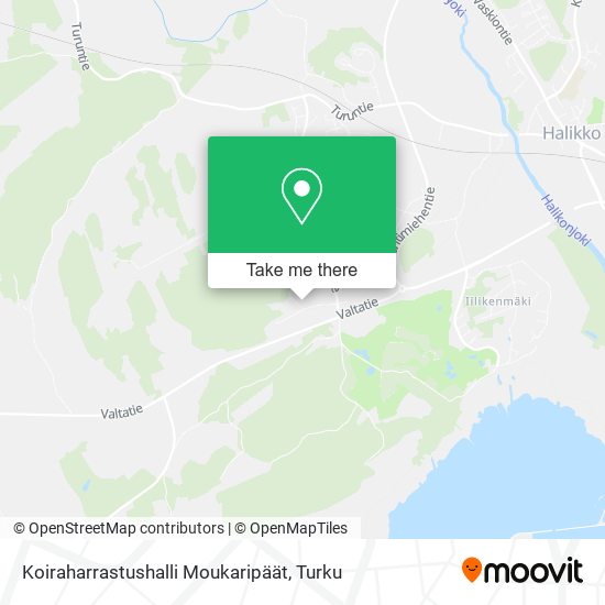 Koiraharrastushalli Moukaripäät map