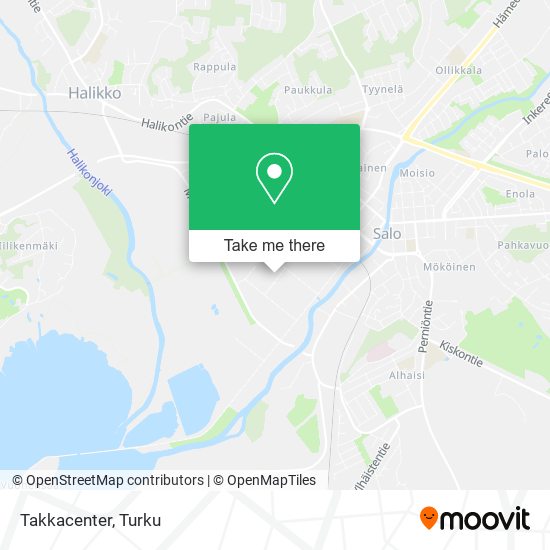 Takkacenter map