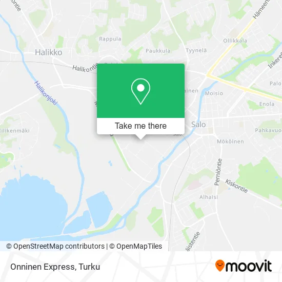 Onninen Express map