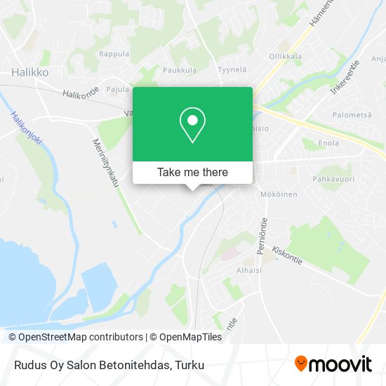 Rudus Oy Salon Betonitehdas map