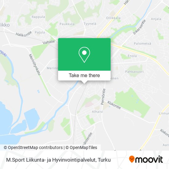 M.Sport Liikunta- ja Hyvinvointipalvelut map