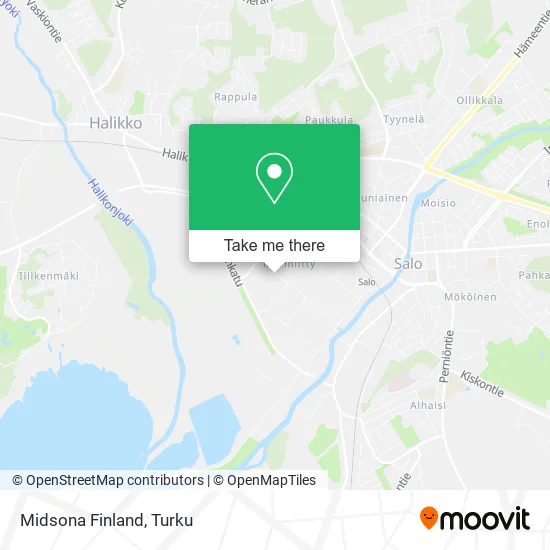 Midsona Finland map