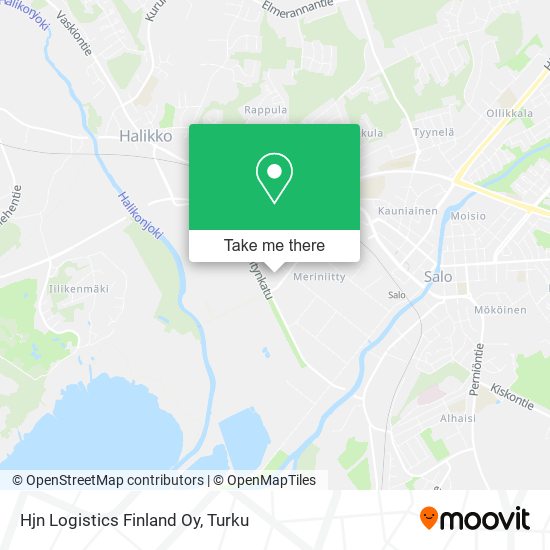 Hjn Logistics Finland Oy map