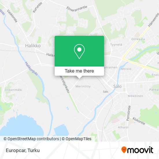 Europcar map